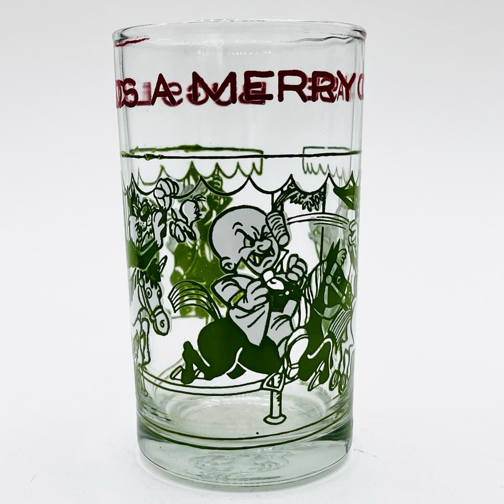 VTG Looney Tunes Bugs Bunny Glass Sylvester Elmer Fudd Warner Bros 1974 7oz. EUC